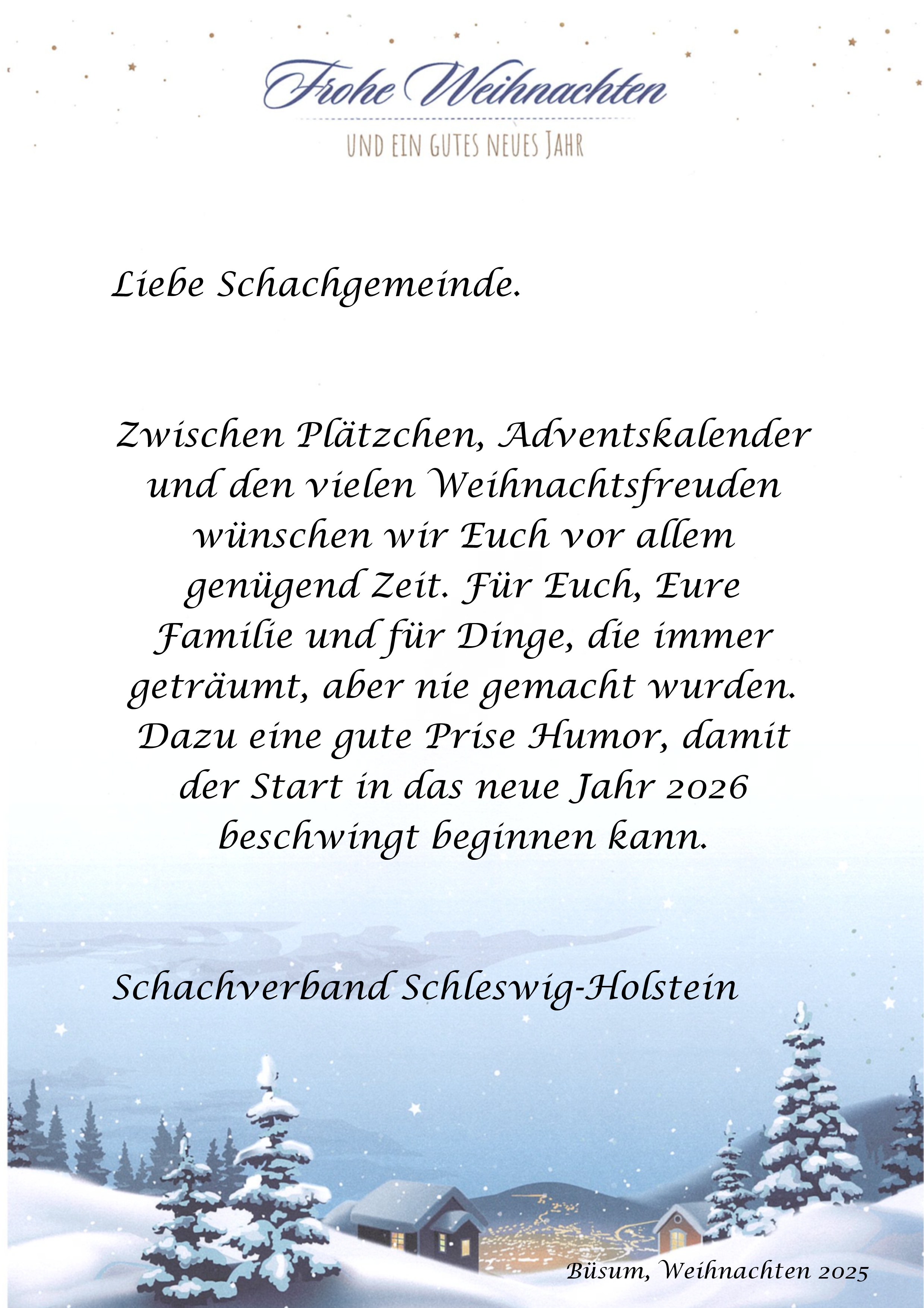 Weihnachten 2025 SVSH